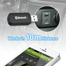 Load image into Gallery viewer, USB Bluetooth Audio Receiver Adaptor Wireless Music 3.5mm Dongle AUX A2DP Car Unbranded