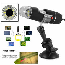 Load image into Gallery viewer, USB Digital Microscope 0X-1600X 8 LED Handheld Endoscope Magnifier Camera One Click Shop Australia