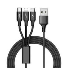 Load image into Gallery viewer, USB to Type C/Lightning/Micro 3 in 1 Multiple 3A USB Charging Cable One Click Shop Australia