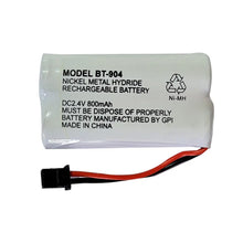 Load image into Gallery viewer, Uniden BT-904 Replacement Battery For Uniden Cordless Phone BT-904 BT-904S BT802 2.4V 800MAH Ni-MH Unbranded