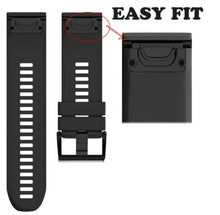 Load image into Gallery viewer, Unisex Replacement 22mm Silicone Black Wrist Band for Garmin Fenix 5 Unbranded