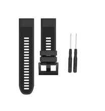 Load image into Gallery viewer, Unisex Replacement 22mm Silicone Black Wrist Band for Garmin Fenix 5 Unbranded