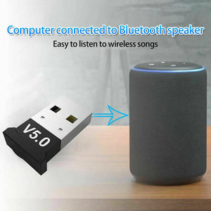 Universal Bluetooth V5.0 Wireless USB Mini Dongle Adapter for laptop and PC Windows Win 7/8/10 Unbranded