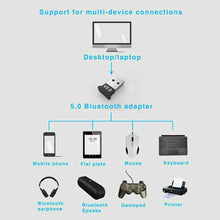 Load image into Gallery viewer, Universal Bluetooth V5.0 Wireless USB Mini Dongle Adapter for laptop and PC Windows Win 7/8/10 Unbranded