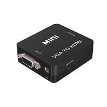 Load image into Gallery viewer, VGA to HDMI Female to Female Video Adapter Cable Converter with Audio HD 1080P One Click Shop Australia