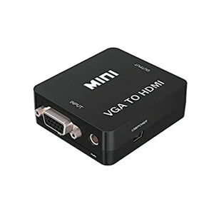 VGA to HDMI Female to Female Video Adapter Cable Converter with Audio HD 1080P One Click Shop Australia