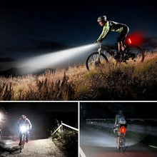 Load image into Gallery viewer, Waterproof Rechargeable LED Bike Bicycle Front Light and Back Light One Click Shop Australia