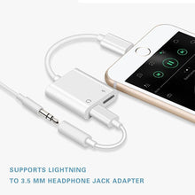 Load image into Gallery viewer, iPhone Adapter Lightning Audio + Charge One Click Shop Australia