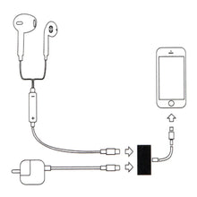 Load image into Gallery viewer, iPhone Adapter Lightning Audio + Charge One Click Shop Australia